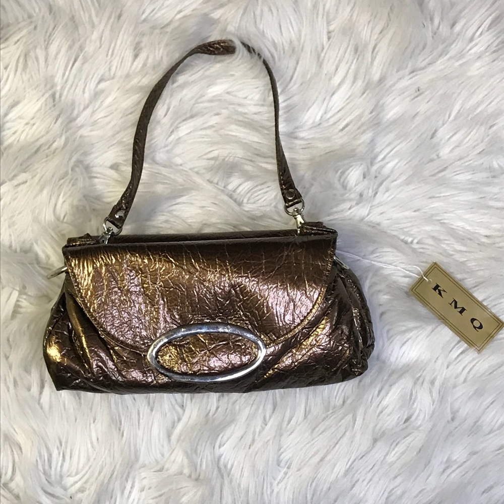Unique Metallic Brown Purse